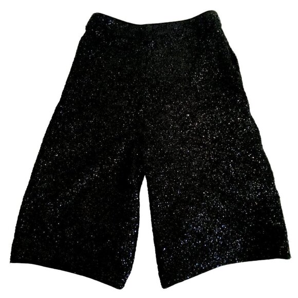 EXPRESS Sequin Shorts Size 00 Womens Black Sequin High Waisted Bermuda - Picture 3 of 11